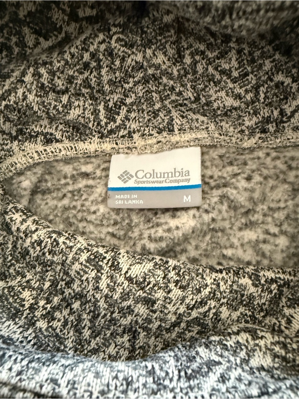 Columbia Fair Isle Cowl Neck Fleece Pullover Sweater Gray Nordic Medium - Picture 5 of 5